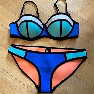 Triangl Swimwear Poppy Sea Spritz Bikini Set S/XS